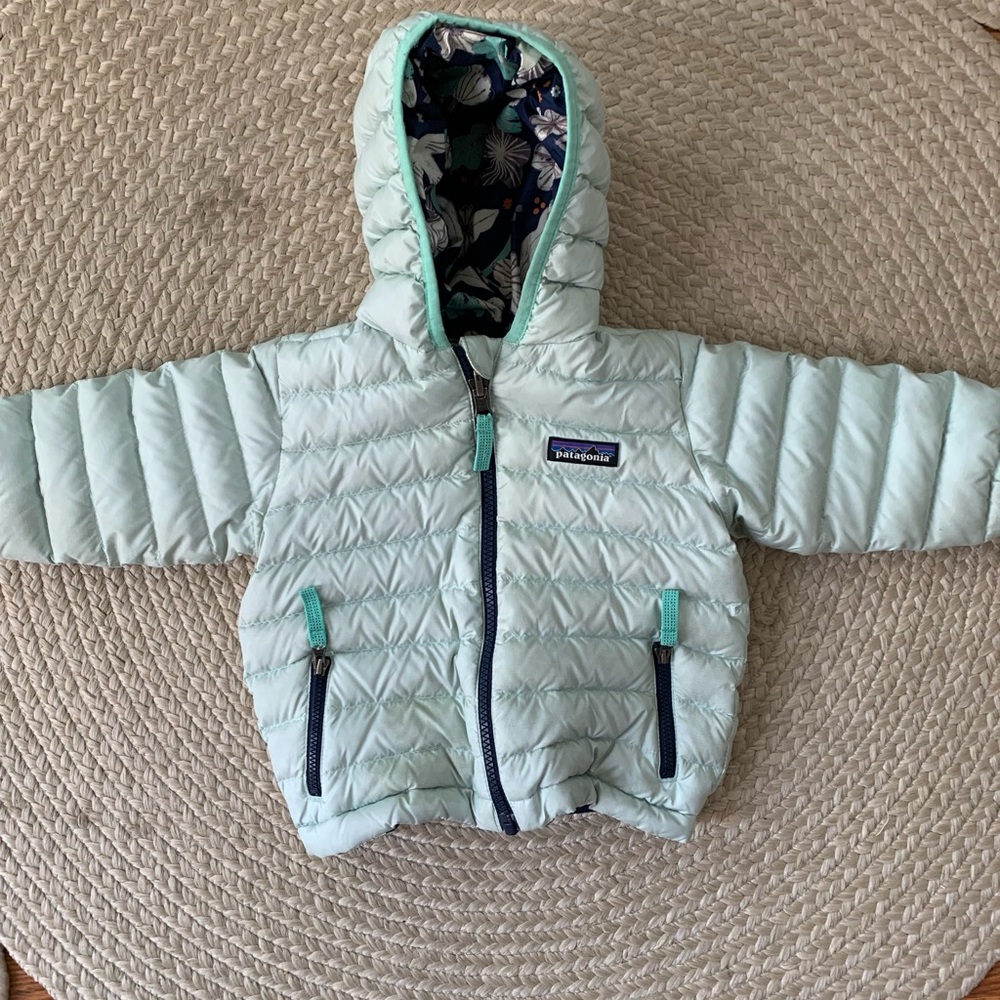 Patagonia Baby Reversible Down Sweater Hoody Jacket